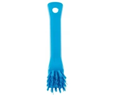 Vikan Detail brush, , 15cm, mėlynas, polyester/PP/stainless steel, with scraper edge (39513)