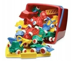 Viking Toys Pojazdy kibirėlyje 18 EL. Maxi - Rinkinys priešmokyklinė