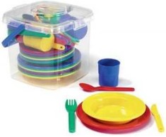 Viking Toys Rinkinys naczyń Dining Set kibirėlyje (045-41408)