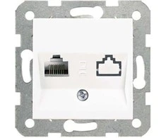 Viko Karre Kompiuterio lizdas 1xRJ45 kat 6 baltos (90963678)