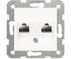 Panasonic Viko KarRE PC lizdas dvivietis RJ45 kat 5E baltas (90963634)