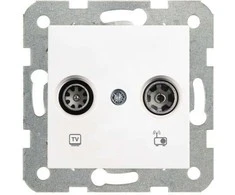 Panasonic 90963621 Karre TV-radijo lizdas, baltas / 90963621