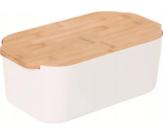 Vilde Bamboo Duonos dėžutė su bambukiniu dangteliu, 33 x 18,5 x 12 cm