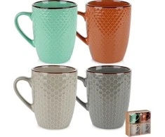 Keraminiai puodeliai Vilde, 400 ml, 4 vnt.