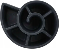 Vilde Augalų stovai, plastikinis, spiralinis, juodas, 53x43,5x32,5 cm