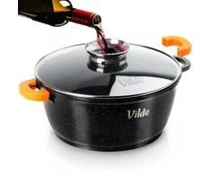 Vilde Granitinis puodas su stikliniu dangčiu Terruna Aroma 28 cm 5,8 l