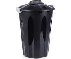 Vilde Plastikinė šiukšliadėžė 40 l juoda