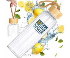 Gertuvė Stiklinis vandens butelis Vilde 500 ml