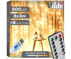 Girlianda- užuolaida Vilde su 300 LED, 3 m