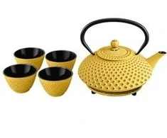 Vilde TSUKO ketaus arbatinukas su filtru, puodeliais ir padėkliuku, 1,25 l