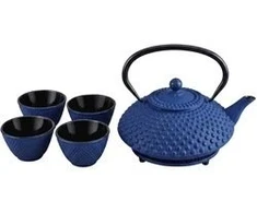 Vilde TSUKO ketaus arbatinukas su filtru, puodeliais ir padėkliuku, 1,25 l