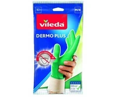 Vileda Dermo Plus ‘M’ Gloves Žalias Cotton, Nitrile