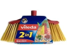 Šluota - Vileda 2in1 Sodo Lauko Raudona/Geltona