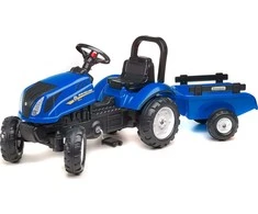 FALK Pedaliniai traktoriai New Holland Su priekaba ir atsidarančia variklio gaubtu