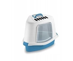 Stefanplast Cat litter box Sprint Corner Plus 56x40x40cm mėlynas baltas