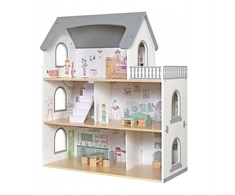 VimToys B70S Drewniany domek lalek taras priedai komplektas XXL