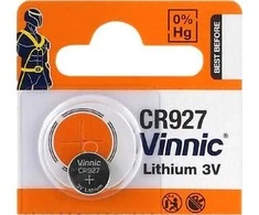 Vinnic CR927 3V ličio baterijos laikrodžiams, raktams, 5 vnt.