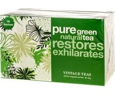 Vintage Teas Pure Žalias Tea - 30 arbatos pakelių