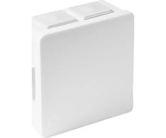 Tuščia ant paviršiaus montuojama dėžutė su 6 įvadais VIPLAST VP-02 click Baltas IP55 86x86x40mm 002-01