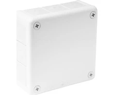 Tuščia ant paviršiaus montuojama dėžutė su 12 įvadų VIPLAST VP-51 Baltas IP55 118x118x46mm 051-01