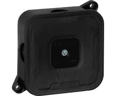 Tuščia ant paviršiaus montuojama dėžutė su 4 įvadais VIPLAST VP-2 Juodas IP44 85x85x35mm 027-05