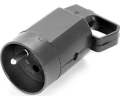 Lizdas 315-05 su įžeminimo kilpa 2P+Z 16A 250V IP20 Juodas VIPLAST 315-05