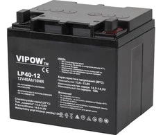 Švino akumuliatorius VIPOW 12V 40Ah
