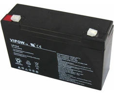 Akumuliatorius Vipow Gel Baterija 6V 12Ah VIPOW (BAT0201)