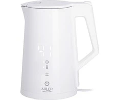 Adler | Virdulys | AD 1345w | Electric | 2200 W | 1.7 L | Nerūdijantis plienas | 360° rotational base | Baltas
