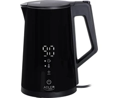 Adler | Virdulys | AD 1345b | Electric | 2200 W | 1.7 L | Nerūdijantis plienas | 360° rotational base | Juodas