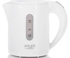 Adler | Virdulys | AD 1371w | Electric | 850 W | 0.8 L | Nerūdijantis plienas/Polypropylene | 360° rotational base | Baltas