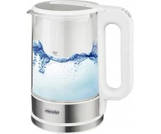 Mesko | Virdulys | MS 1301w | Electric | 1850 W | 1.7 L | Glass | 360° rotational base | Baltas