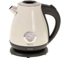 Camry | Virdulys with a thermometer | CR 1344 | Electric | 2200 W | 1.7 L | Nerūdijantis plienas | 360° rotational base | Kreminis