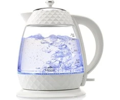ETA | Crystal Virdulys | ETA315490010 | Elektrinis | 2200 W | 1,7 l | Stiklas | 360° sukamasis pagrindas | Stiklas/Baltas