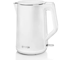 Gorenje | Virdulys | K15DWW | Electric | 2200 W | 1.5 L | Plastic/Metal | 360° rotational base | Baltas
