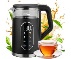 GreenBlue Cordless Electric Virdulys, 1.7 L capacity, glass water tank, easy-to-read display, temperature selection, 2200 W, GB670 B