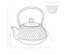 KAMIN ketaus virdulys su užpilu, 900 ml