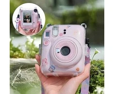Viršelis LoveInstant Byla EtuI dėklo dangtelis, skirtas Fujifilm Instax Mini 12 + Lipdukai / Yogurt Rabbit