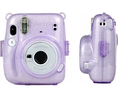 Viršelis LoveInstant "Fujifilm Instax Mini" Dėklas viršelis 11 violetinių permatomų brocade