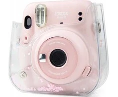 Viršelis LoveInstant "Fujifilm Instax Mini" 11 byla "EtuI Cover" / "Trans Rožinė Cekines"