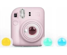 Viršelis LoveInstant rinkinys 8W1 priedai Fujifilm Instax Mini 12 / Rožinė