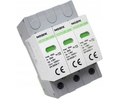 Viršįtampių ribotuvas Noark Ex9UEP 111761 I+II tipo 1200V DC 3P neįžemintoms PV sistemoms, pilkas