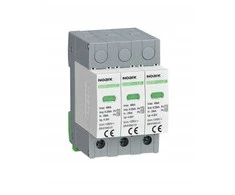 Viršįtampių ribotuvas Noark Ex9UEP 111761 I+II tipo 1200V DC 3P neįžemintoms PV sistemoms, pilkas