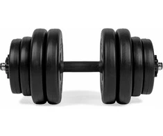 VIRTUFIT REGULOWANY Rinkinys PRO - Rinkinys SZTANGA I TALERZE - ŻELIWO - 1 X 15 KG