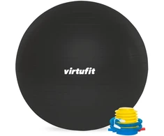 Virtufit VIRTUFIT GIMNASTIKOS KAMUOLYS ANTI-BURST PRO SU POMPA JUODA 65 CM