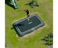 VIRTUFIT Lauko batutas 244 x 366 cm su apsauginiu tinklu