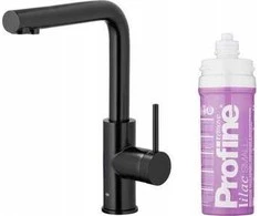 Virtuvės maišytuvas KFA DUERO PURE BASIC VIRTUVĖS MAIŠYTUVAS SU VANDENS FILTRAVIMO FUNKCIJA + PROFINE LILAC S FILTRŲ RINKINYS, Juodas