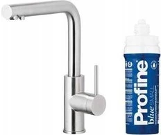 Virtuvės maišytuvas KFA DUERO PURE BASIC VIRTUVĖS MAIŠYTUVAS SU VANDENS FILTRAVIMO FUNKCIJA + PROFINE Mėlynas S FILTRŲ RINKINYS, INOX