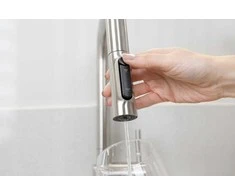 Virtuvės maišytuvas KFA DUERO PURE STYLE IŠTRAUKIAMAS VIRTUVĖS MAIŠYTUVAS SU VANDENS FILTRAVIMO FUNKCIJA IR IŠTRAUKIAMU SNAPELIU + PROFINE LILAC S FILTRŲ RINKINYS, INOX