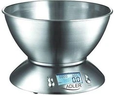 Adler | Virtuvinės svarstyklės | AD 3134 | Maksimalus svoris (talpa) 5kg | Graduacija 1 g | Nerūdijantis plienas